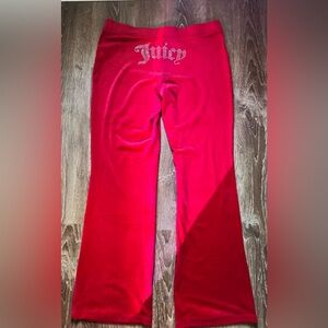 Juicy Couture Velour Fuchsia Track Pants